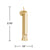 Gold Number 1 Birthday Candle | The Party Darling
