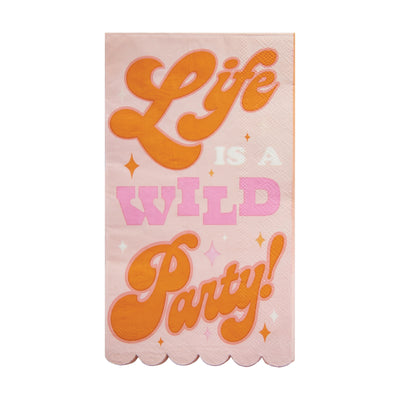 Groovy Life is a Wild Party Guest Towels 16ct
