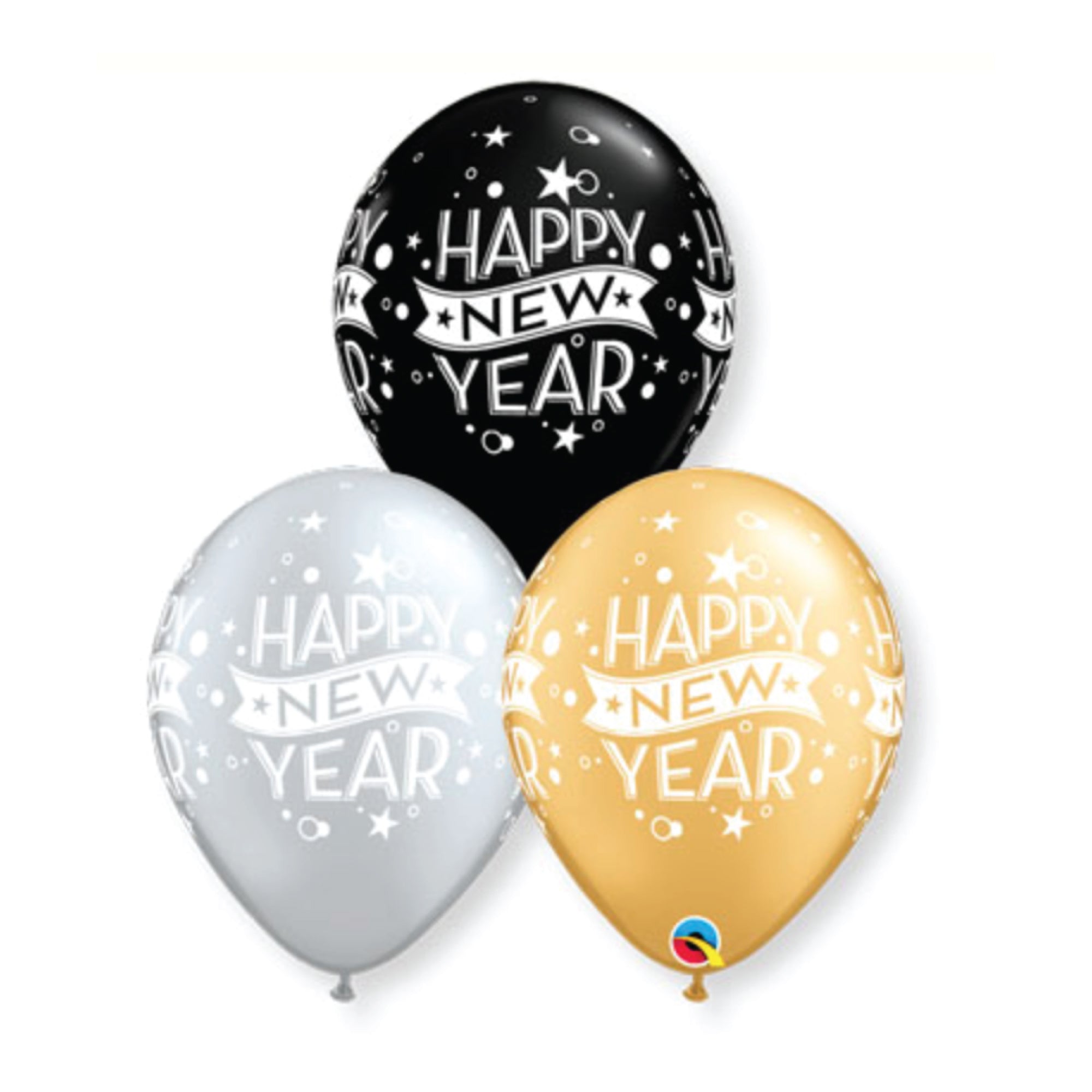 Happy New Year Latex Balloon Pack 5ct | The Party Darling