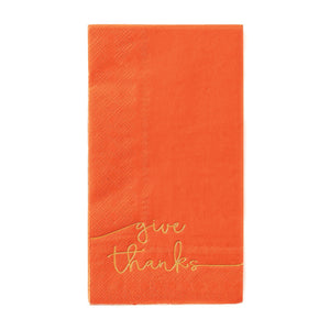 Harvest Give Thanks Guest Towels 20ct | The Party Darling