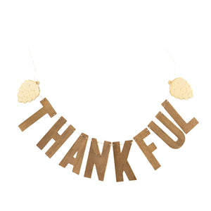 Harvest Wood Thankful Banner 9ft | The Party Darling