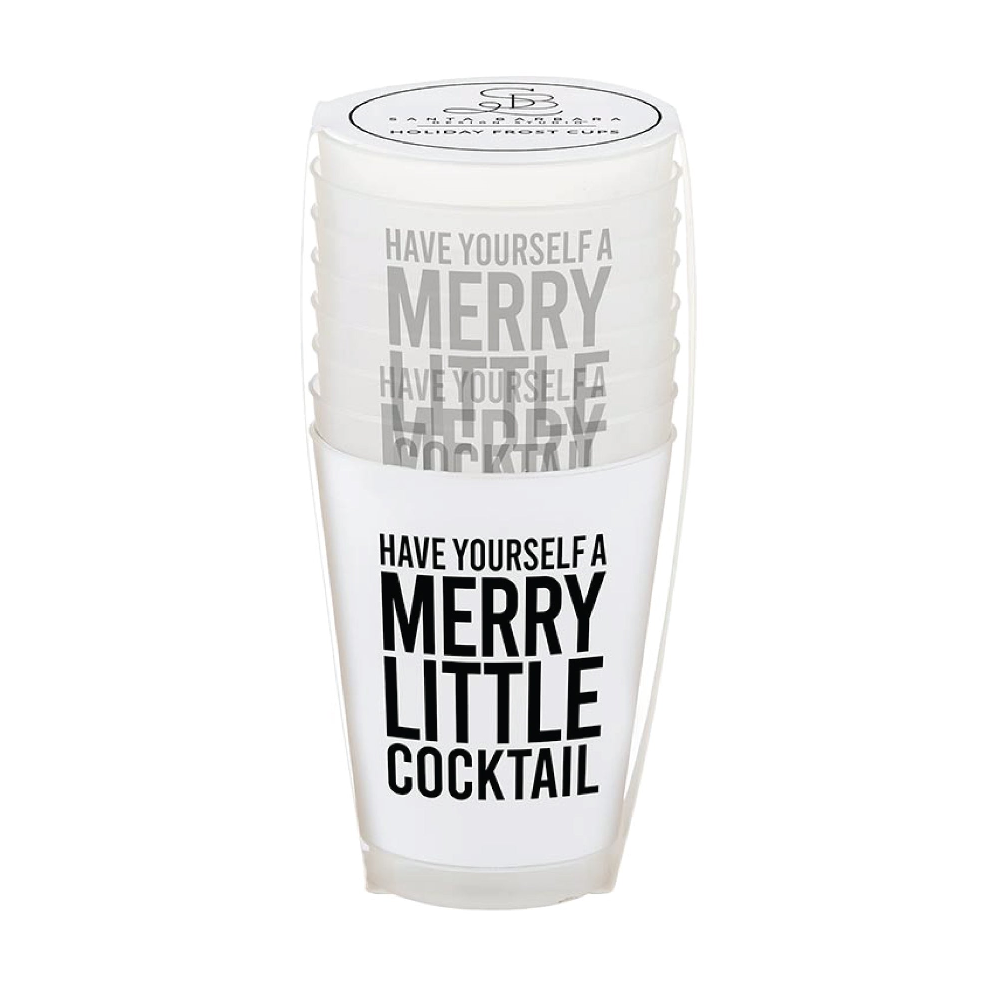 Have Yourself A Merry Little Cocktail Frosted Cups 8ct | The Party Darling
