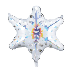 Holographic Snowflake Balloon 22in | The Party Darling