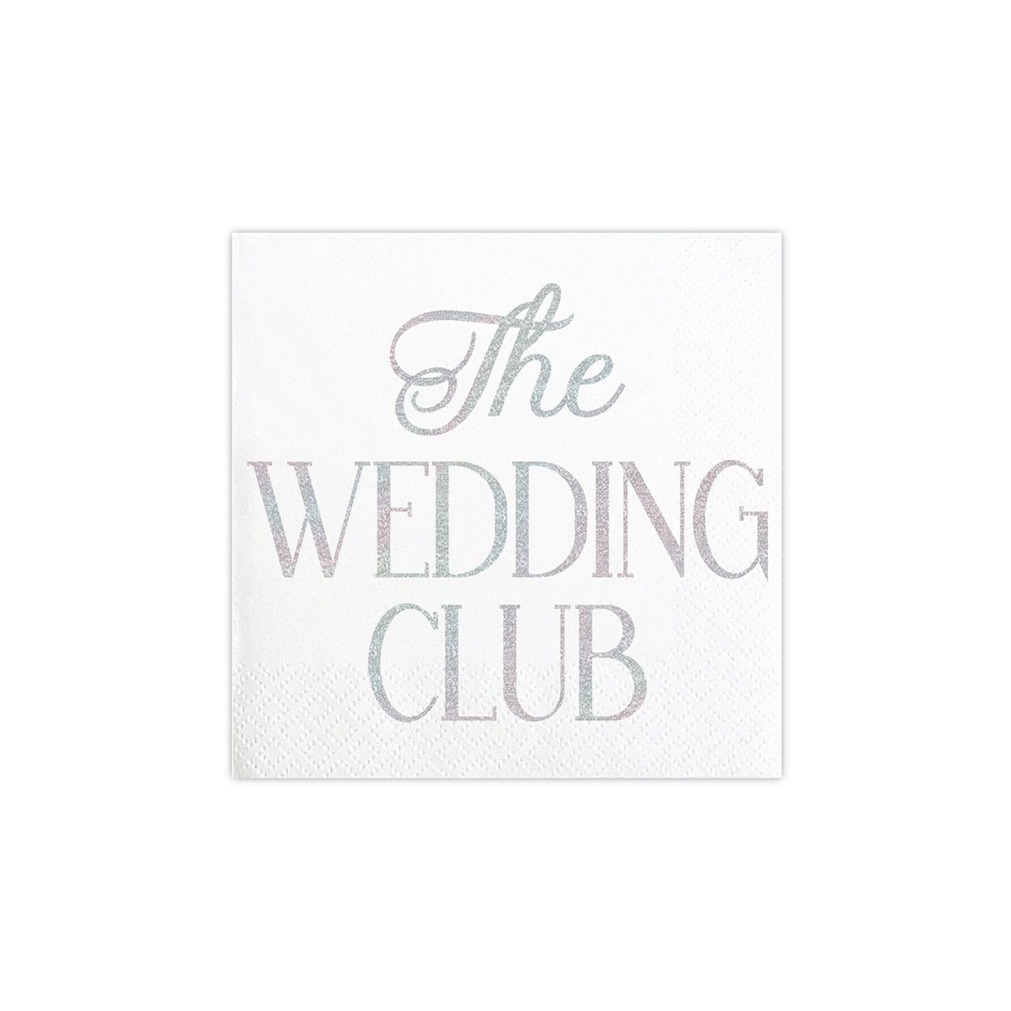 Holographic The Wedding Club Dessert Napkins 20ct | The Party Darling