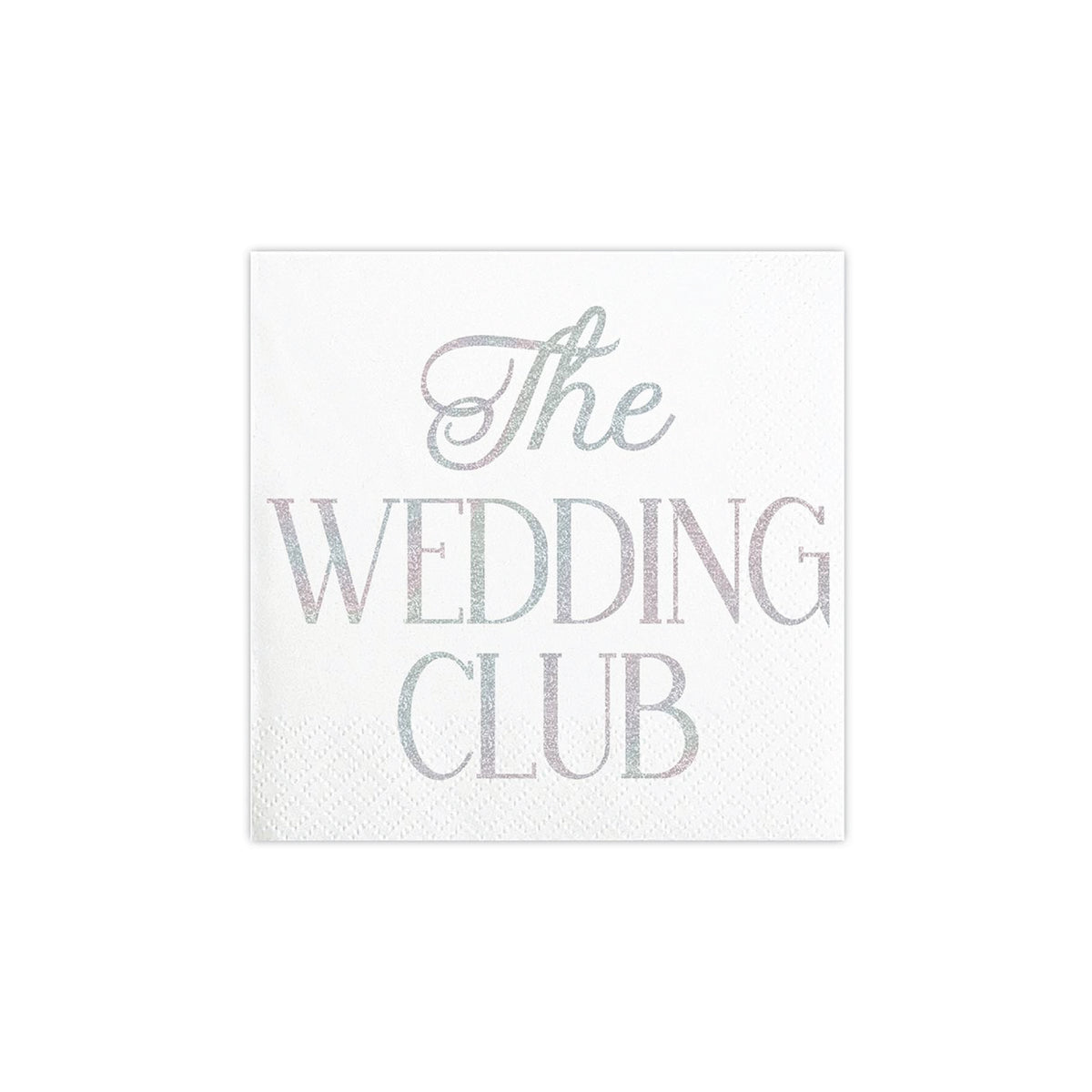 Holographic The Wedding Club Dessert Napkins 20ct | The Party Darling