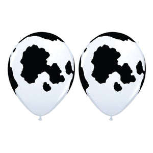 Holstein Cow Print Latex Balloons 6ct | The Party Darling