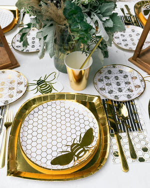 Gold Honey Bee Guest Napkins - The Party Darling