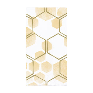 Gold Honeycomb Bee Guest Towels 16ct | The Party Darling