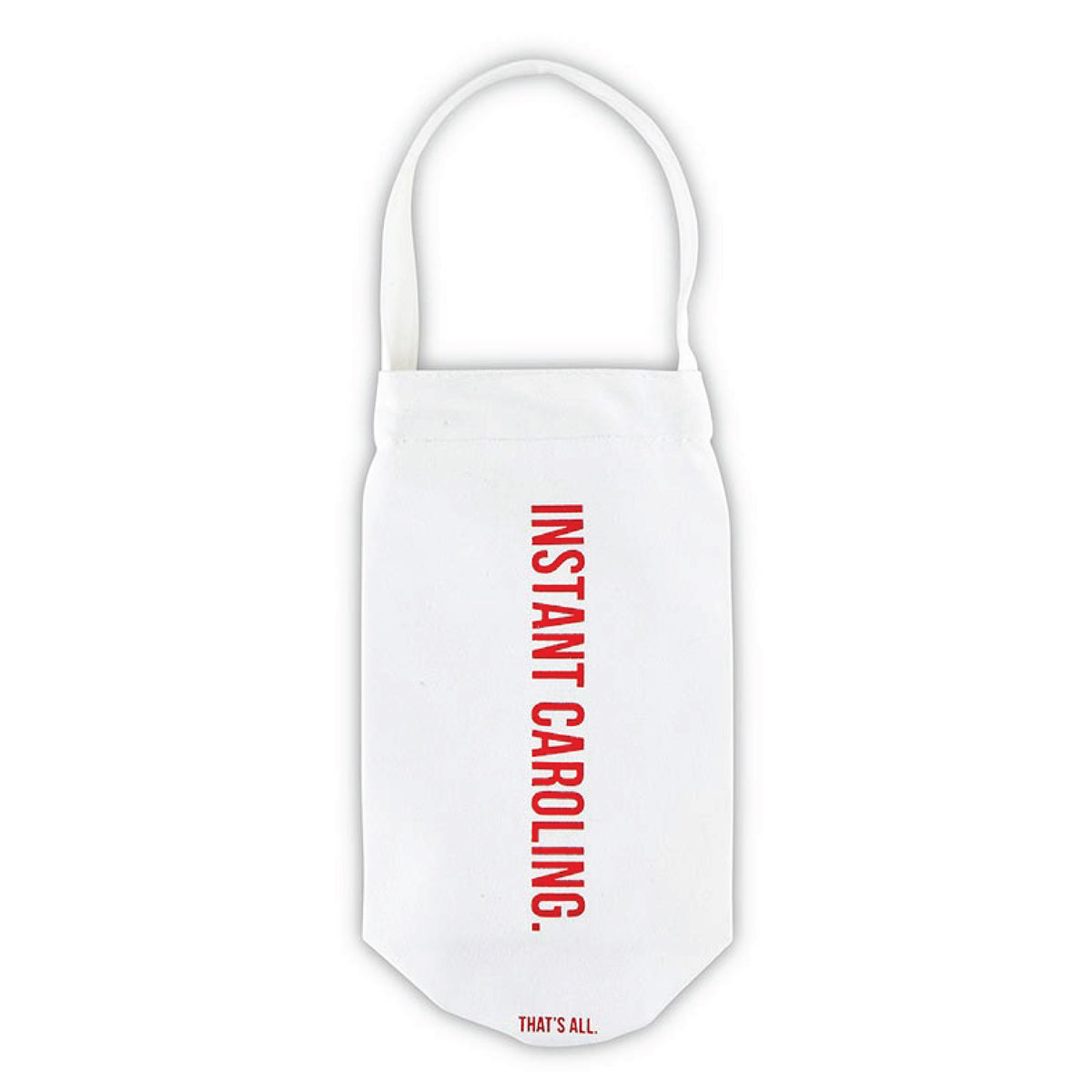 Instant Caroling Canvas Wine Bottle Bag | The Party Darling