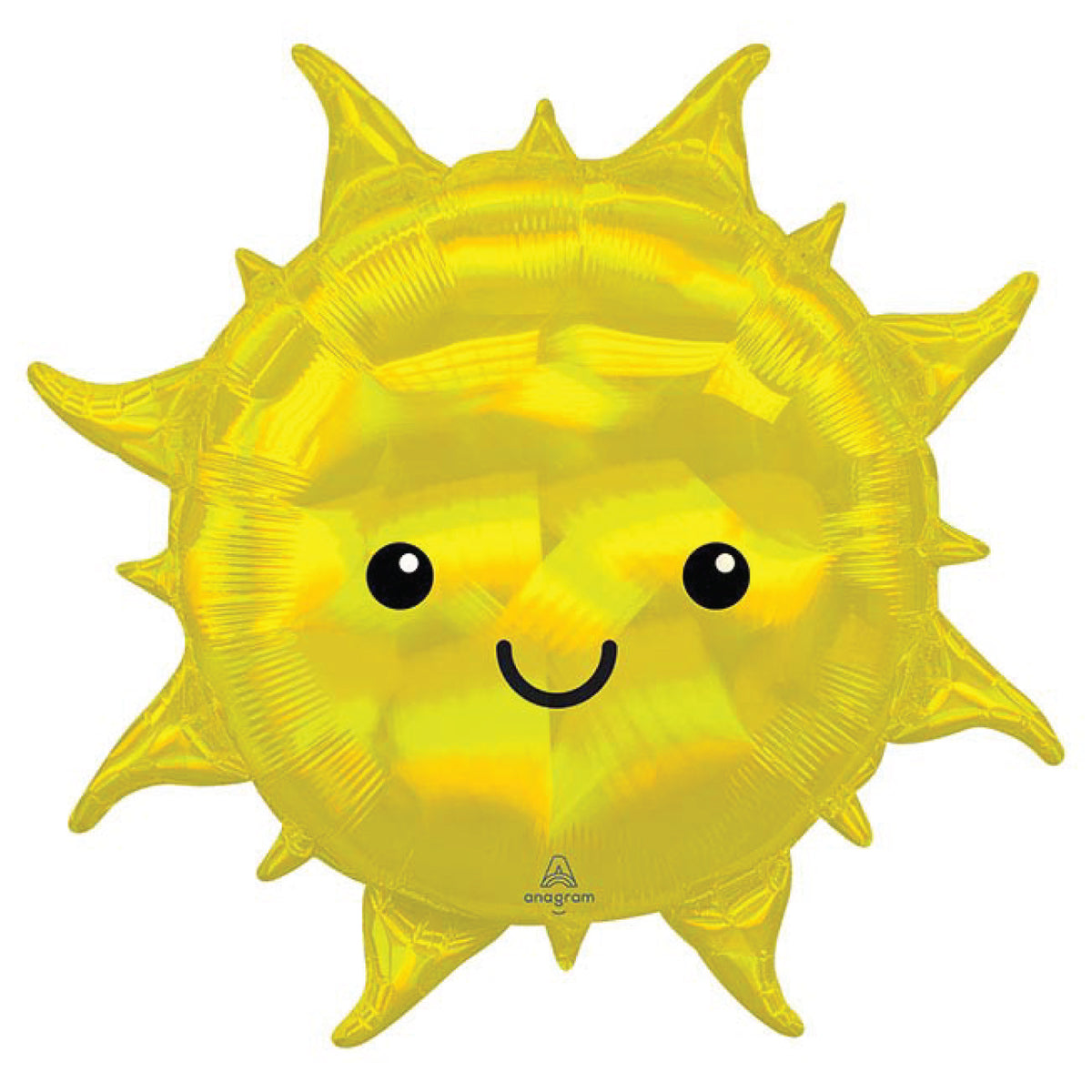 Smiling Iridescent Sun Balloon 27" | The Party Darling