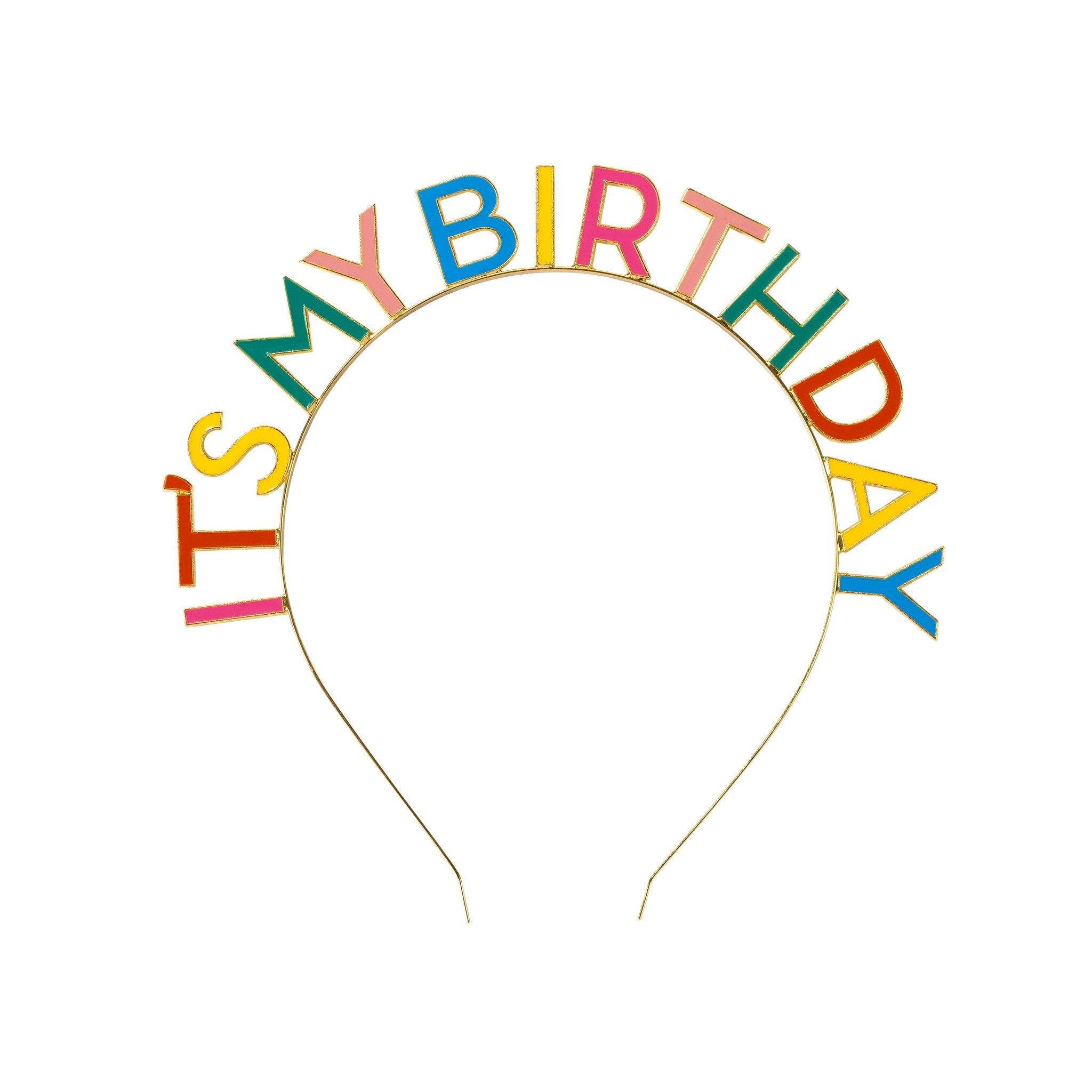 Multicolor It's My Birthday Headband | The Party Darling