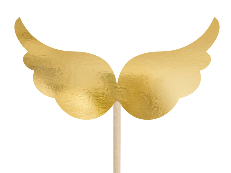 First Communion Cupcake Toppers 6ct Angel Wings