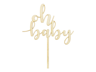 Oh Baby Shower Cake Topper