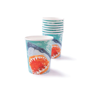 Jawsome Shark Paper Cups 8ct | The Party Darling