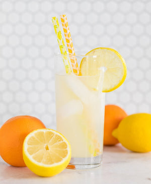 Lemon and Orange Reusable Straws | The Party Darling