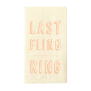 Last Fling Before The Ring Paper Guest Towels 24ct | The Party Darling  