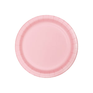 Light Pink Paper Dessert Plates 8ct | The Party Darling