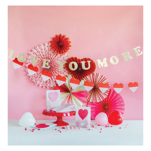 Love You More Banner Set 5ft Party Decor