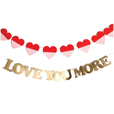 Love You More Banner Set 5ft