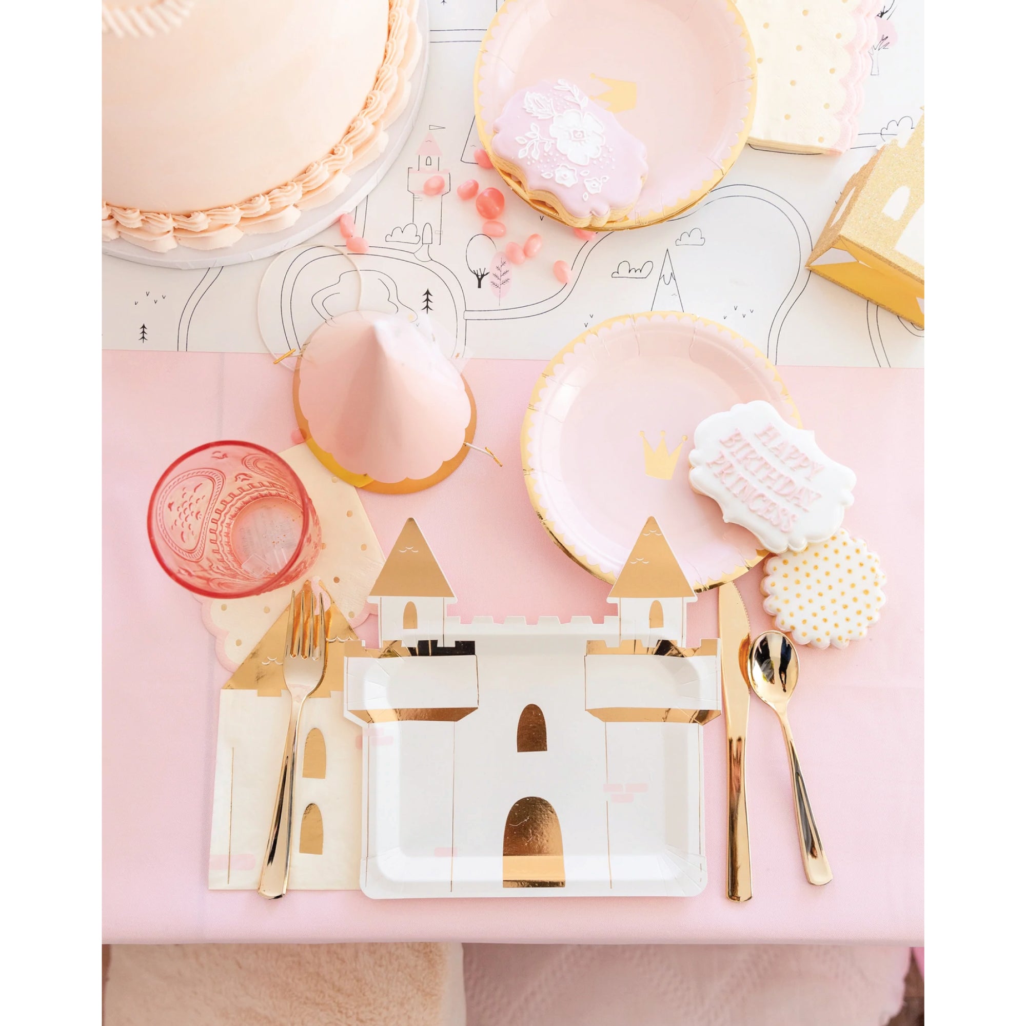 Magical Princess Castle Lunch Plates 8ct | The Party Darling
