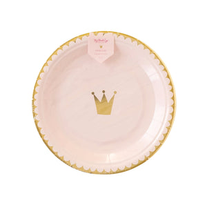 Magical Princess Crown Dessert Plates 8ct Packaged