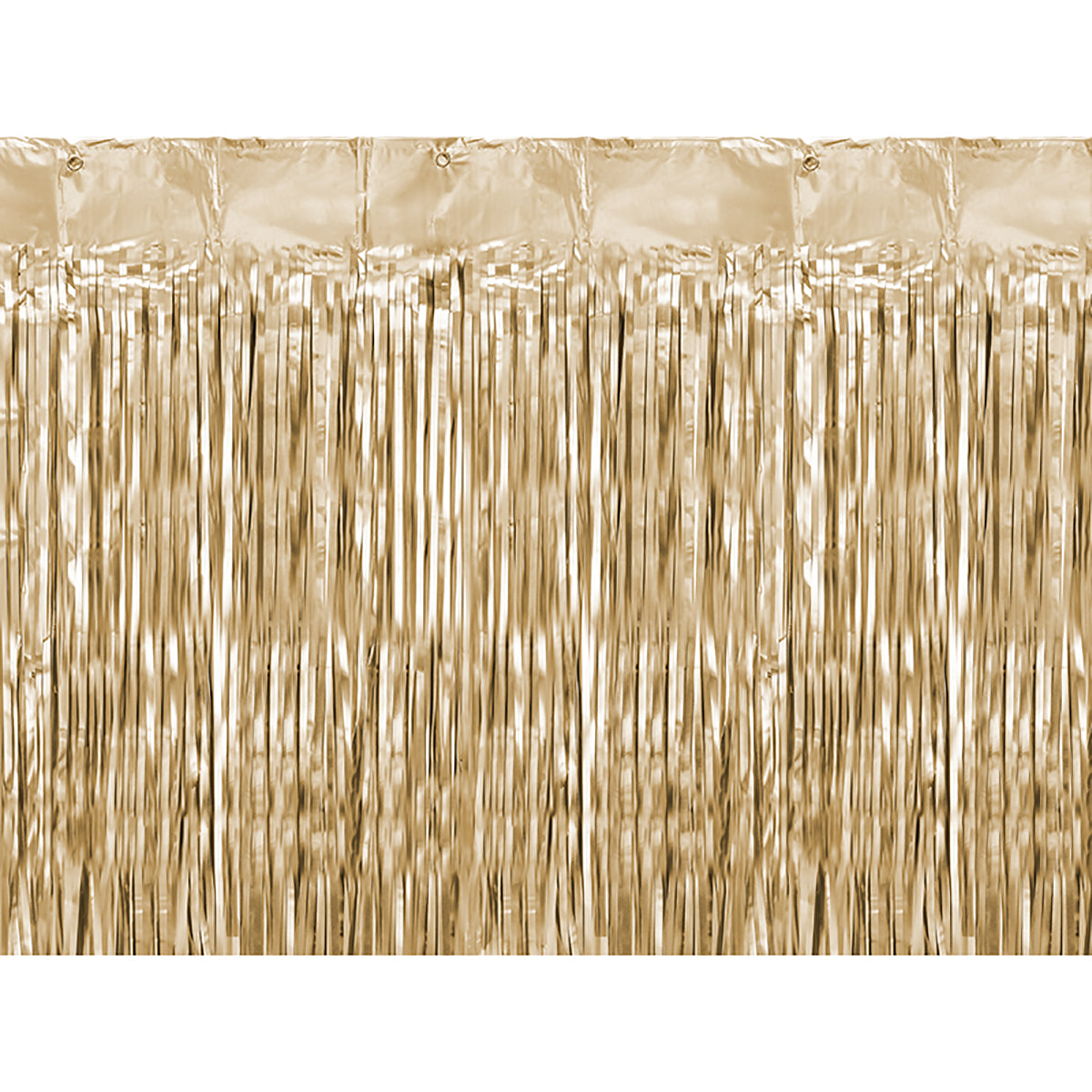 Metallic Gold Fringe Curtain