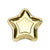 Metallic Gold Star Dessert Plates 6ct | The Party Darling