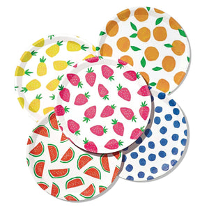 Assorted Fruit Punch Lunch Plates 10ct | The Party Darling