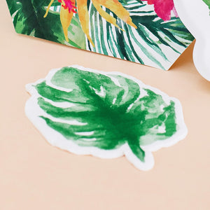 Tropical Monstera Leaf Dessert Napkins 20ct - The Party Darling