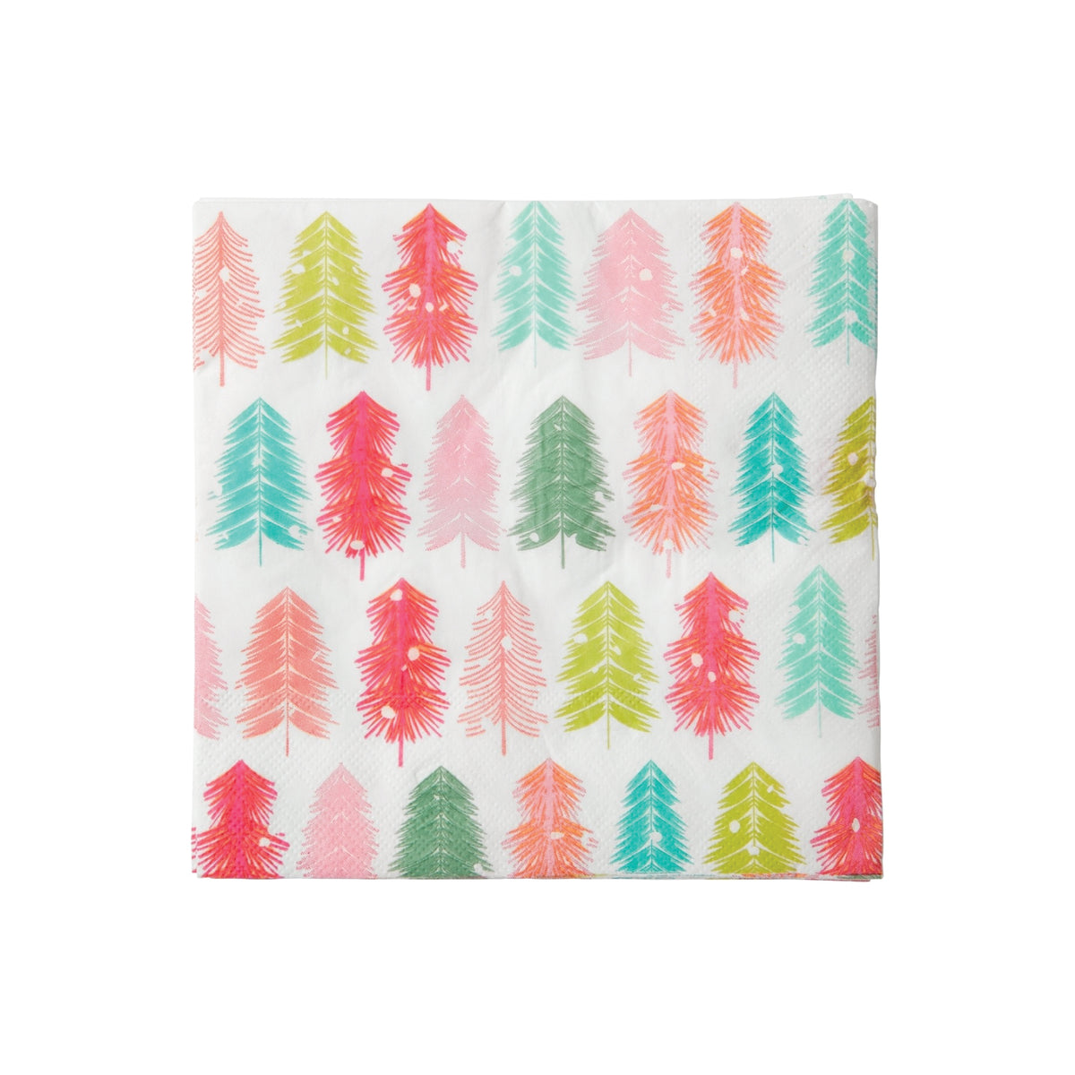 Festive Colorful Trees Lunch Napkins 20ct | The Party Darling