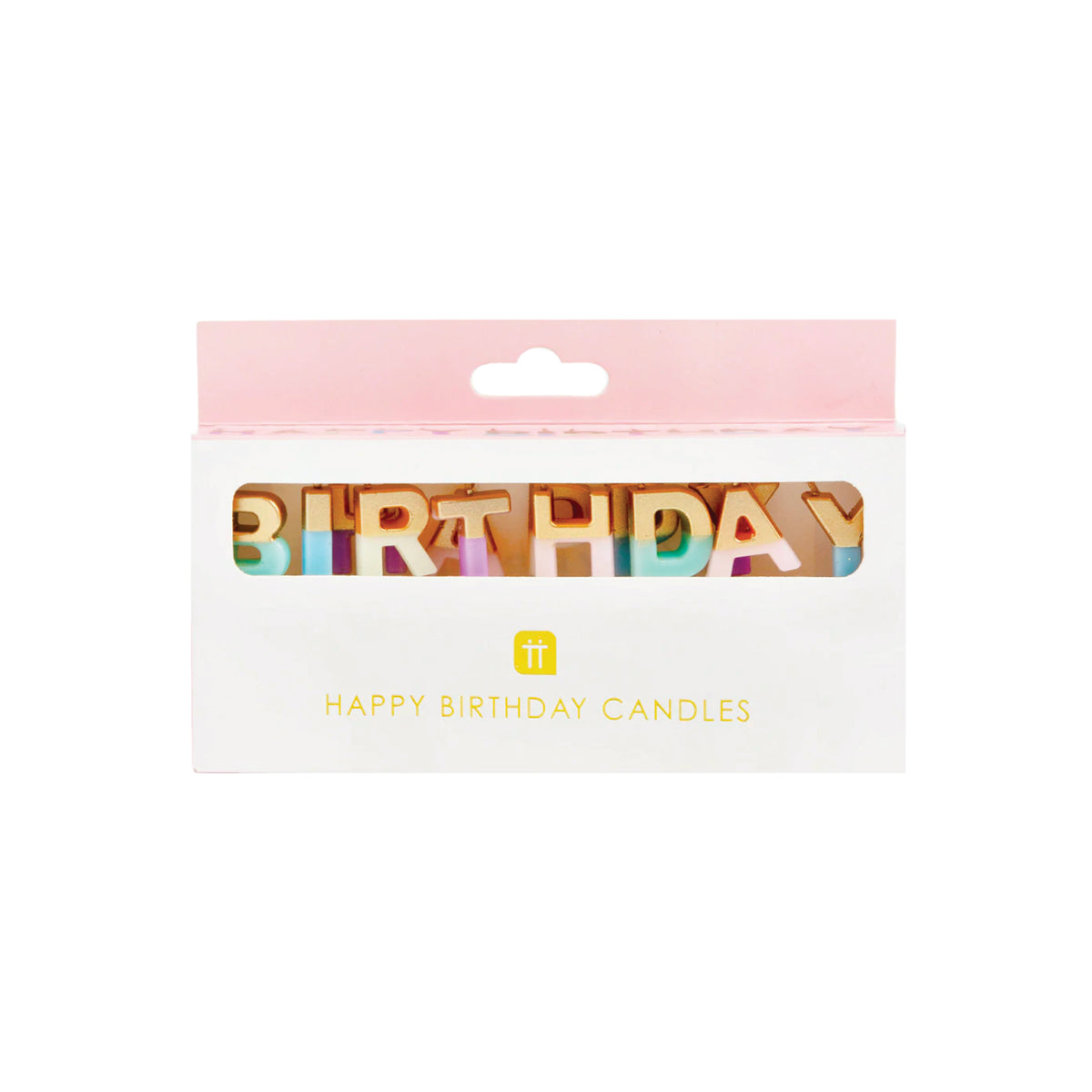 Multicolor &amp; Gold Happy Birthday Toothpick Candles Pack