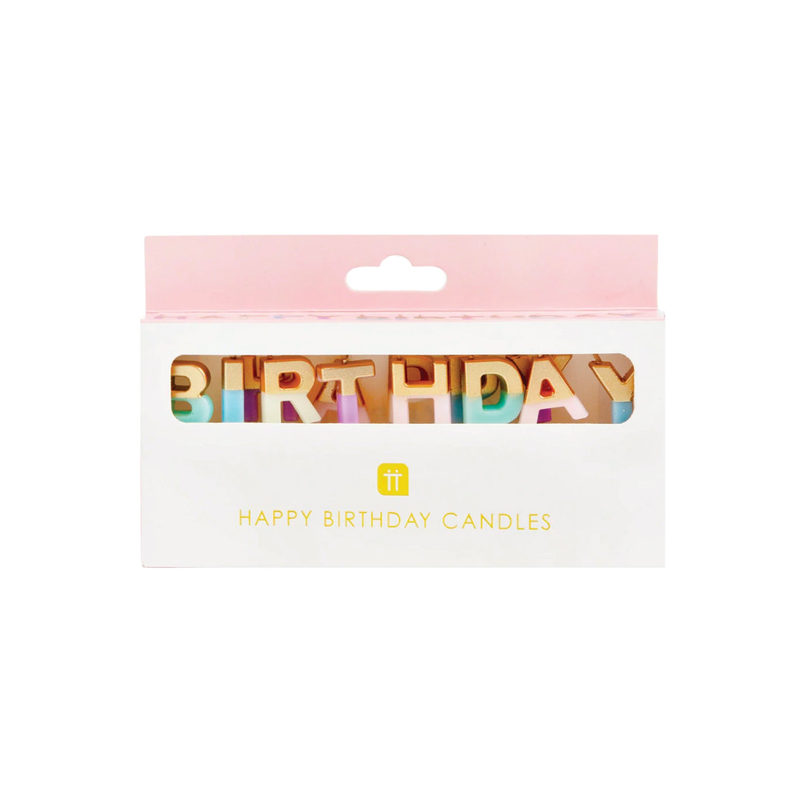 Multicolor & Gold Happy Birthday Toothpick Candles | The Party Darling