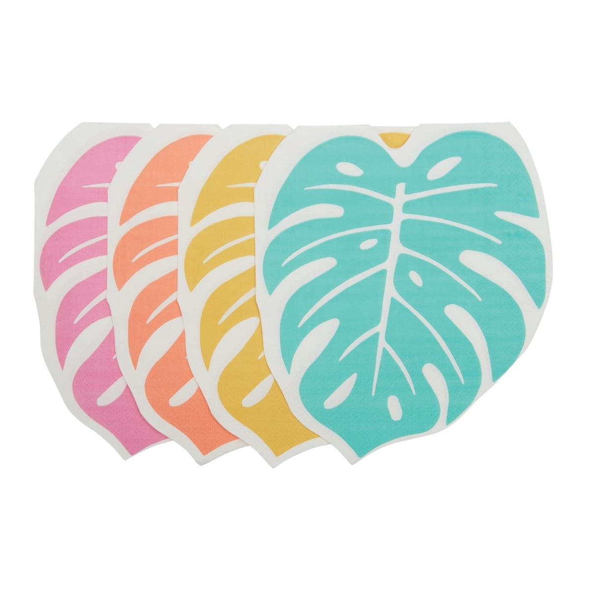 Multicolor Monstera Leaf Lunch Napkins 20ct | The Party Darling