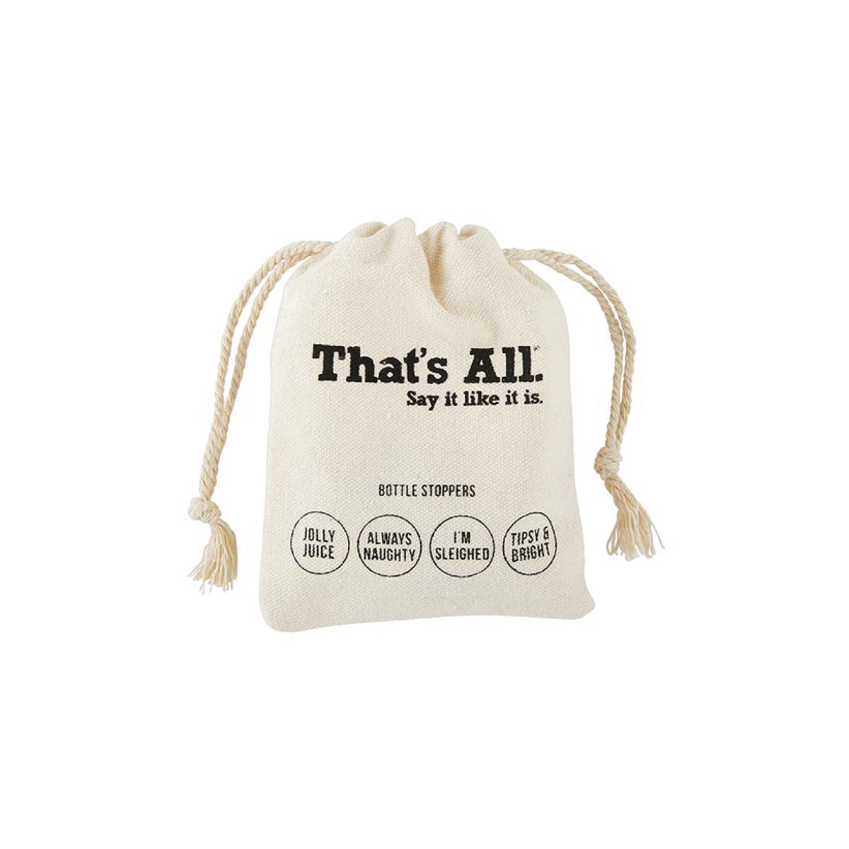 Naughty Holiday Red Wine Bottle Stoppers 4ct Packaged