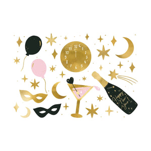 New Years Temporary Tattoos 20ct | The Party Darling