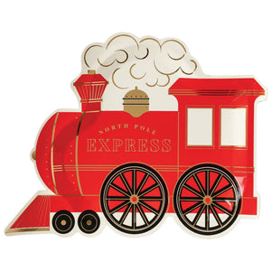 North Pole Express Lunch Plates 8ct | The Party Darling