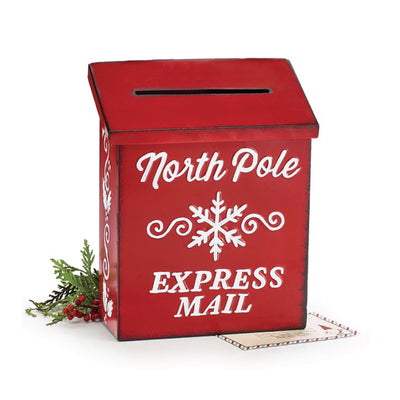 Red North Pole Express Mailbox