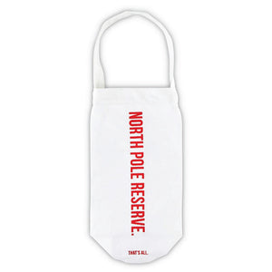 North Pole Reserve Canvas Wine Bottle Bag | The Party Darling