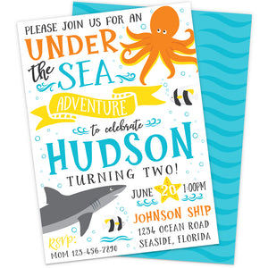 Under the Sea Party Invitation - The Party Darling