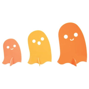 Orange Acrylic Ghost Decorations 3ct | The Party Darling