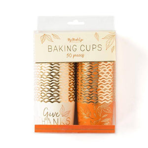 Orange and Cream Give Thanks Baking Cups | The Party Darling