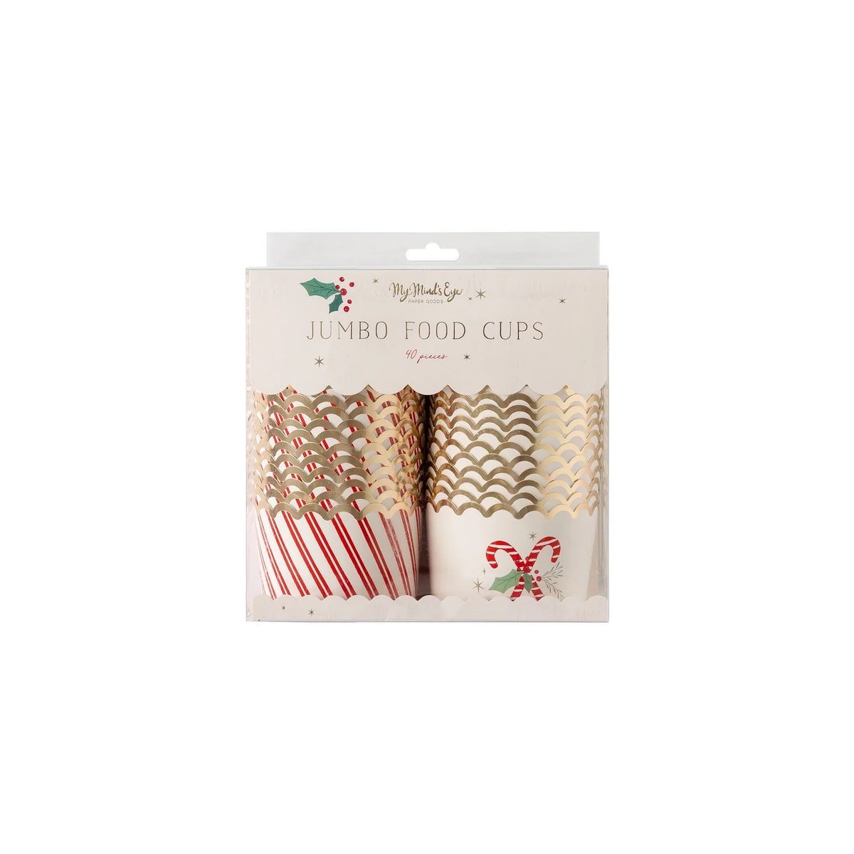 Red Candy Cane, Jumbo Bake Cups - 35ish Cupcake Liners – Frans Cake and  Candy