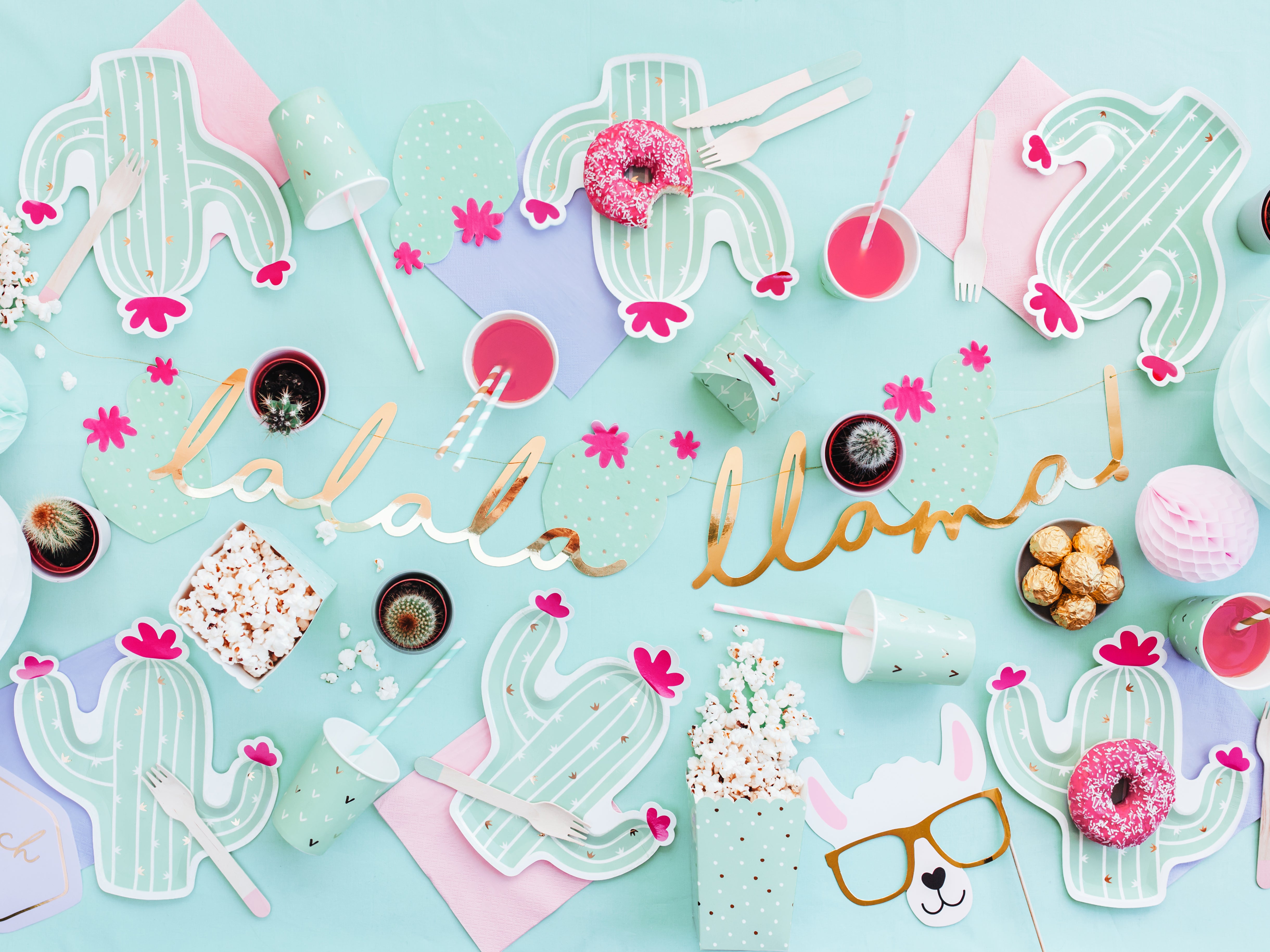 Cactus Party Popcorn Boxes 6ct - The Party Darling