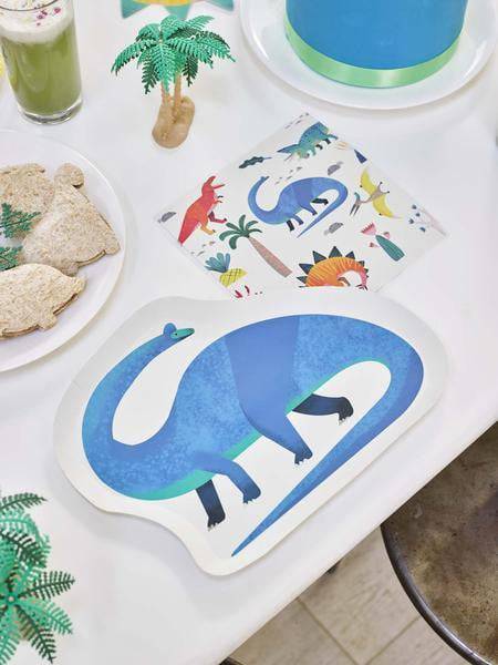 Brachiosaurus Dinosaur Shaped Lunch Plates | The Party Darling