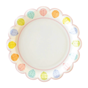 Pastel Speckled Egg Lunch Plates 8ct | The Party Darling