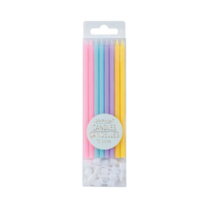 Pastel Rainbow Candles 16ct | The Party Darling