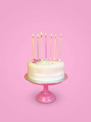 Pastel Rainbow Birthday Candles - The Party Darling