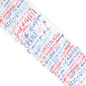Patriotic Star-Spangled Banner Table Runner 8ft | The Party Darling
