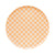 Peach & Cream Checkered Dessert Plates 8ct | The Party Darling