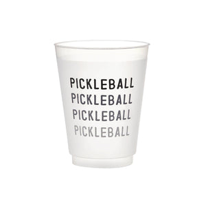 Pickleball Frosted Plastic Cups 8ct | The Party Darling